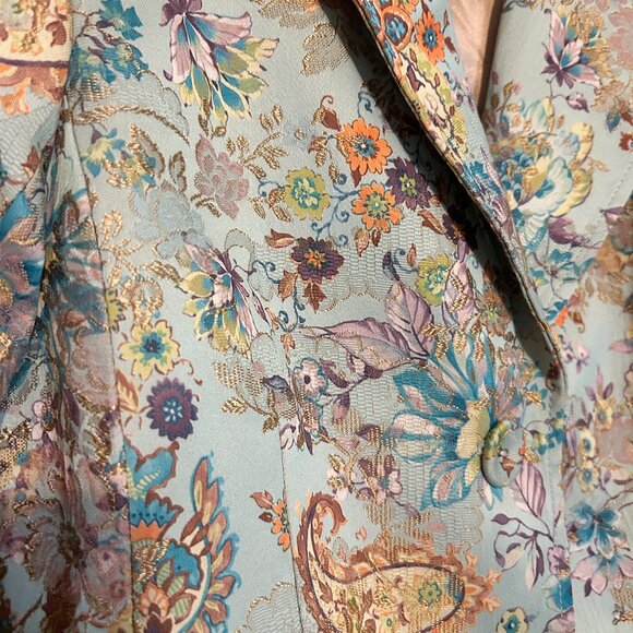 Pink Tartan Floral Blazer - Picture 4 of 4